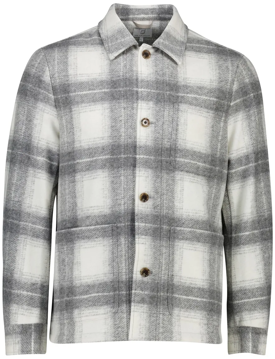 grijs geruit born with appetite overshirt