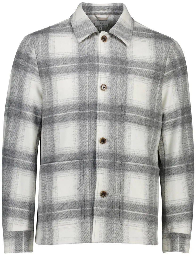 overshirt grijs geruit born with appetite