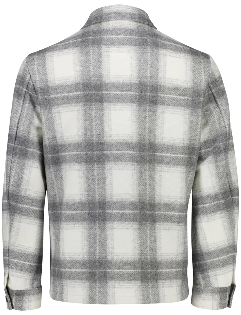 overshirt grijs geruit born with appetite
