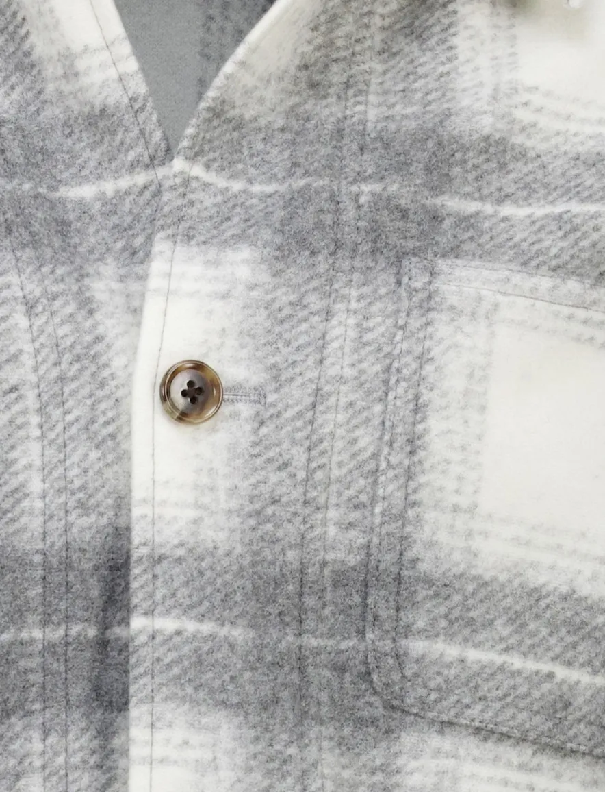 grijs geruit born with appetite overshirt