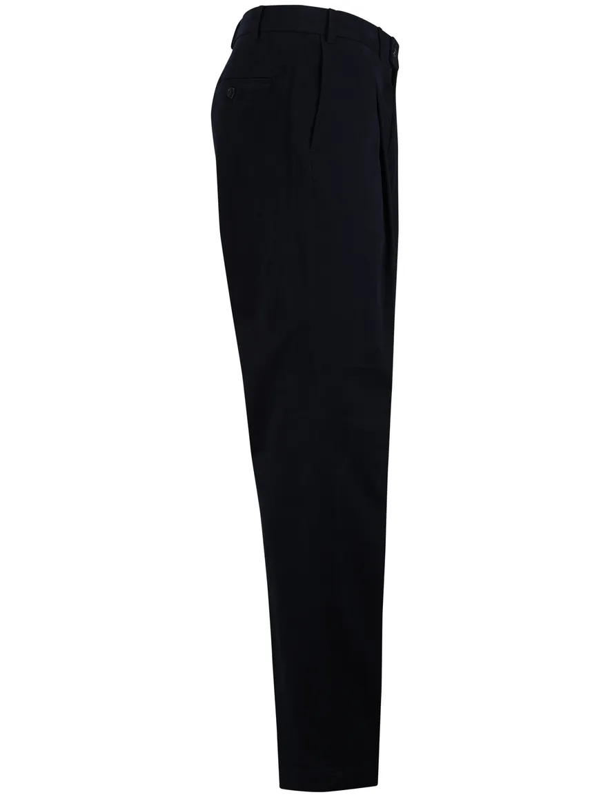 Donkerblauwe katoenen pantalon HILTL