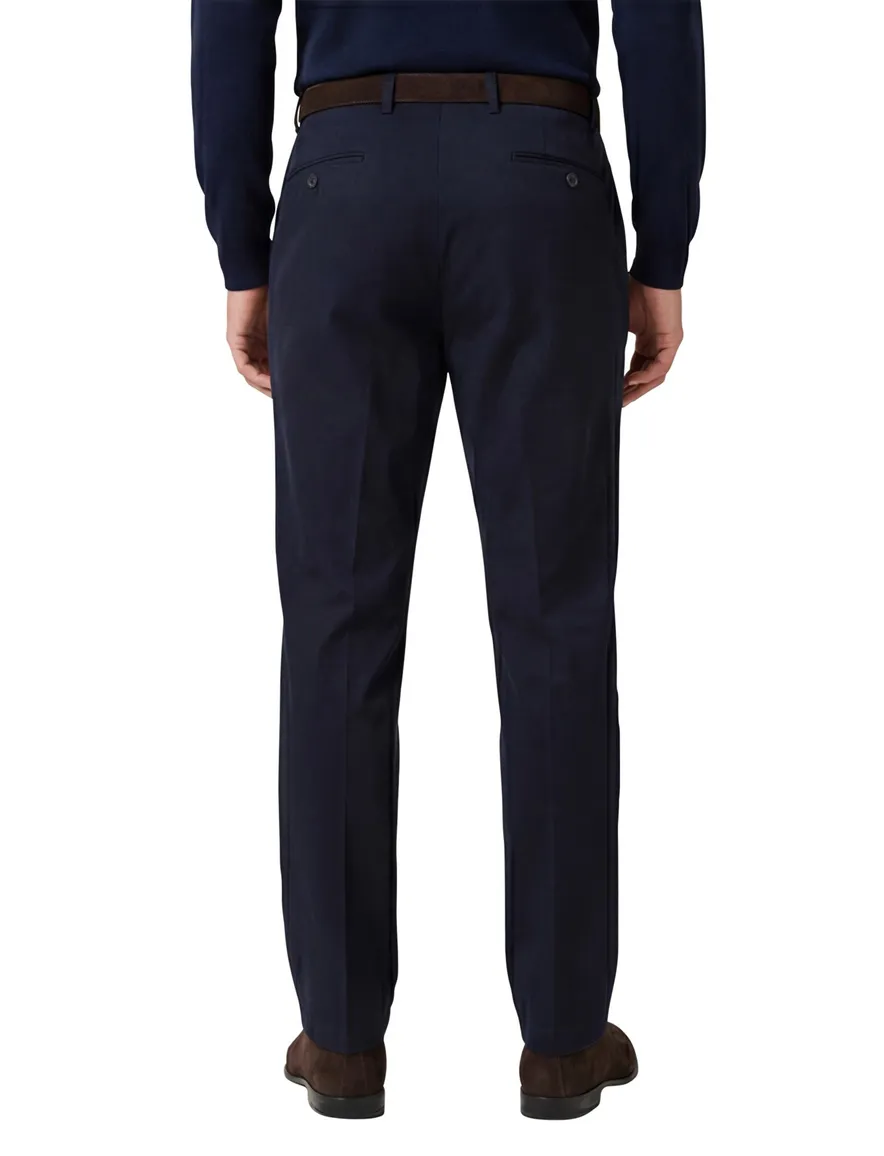 Donkerblauwe katoenen pantalon HILTL