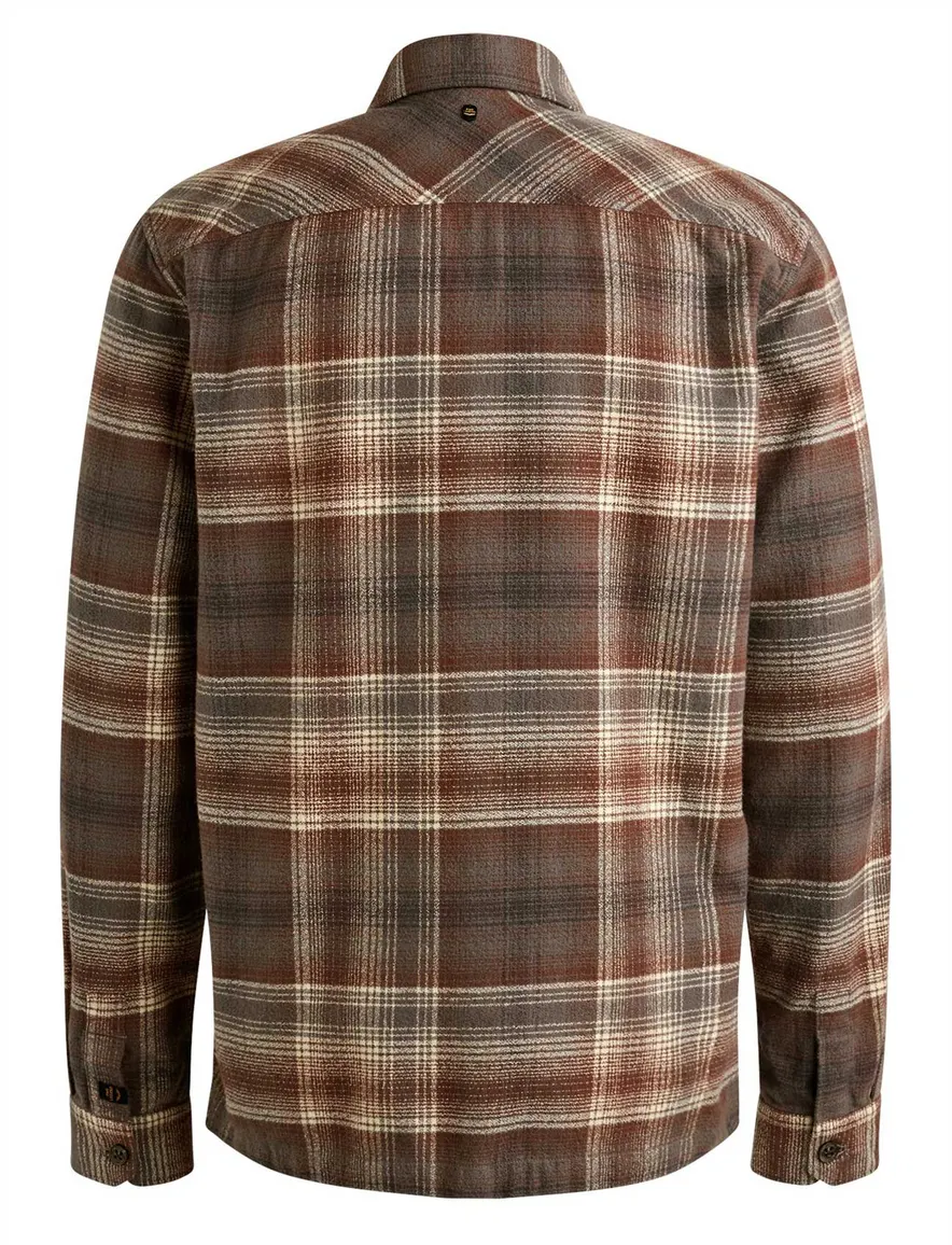 PME Legend overshirt bruin geruit