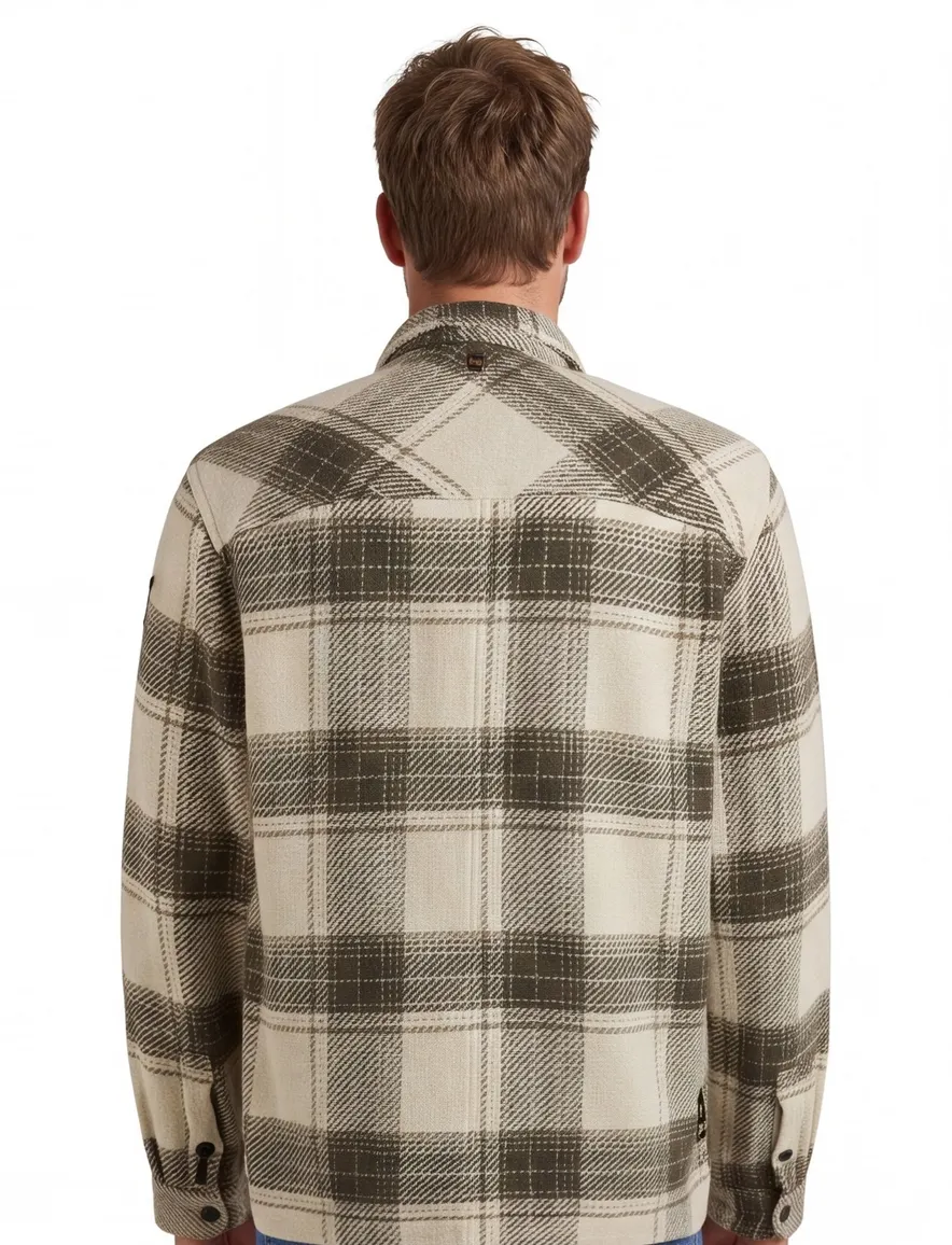 PME Legend overshirt bruin geruit