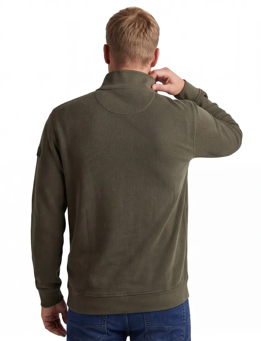 PME Legend trui half zip groen
