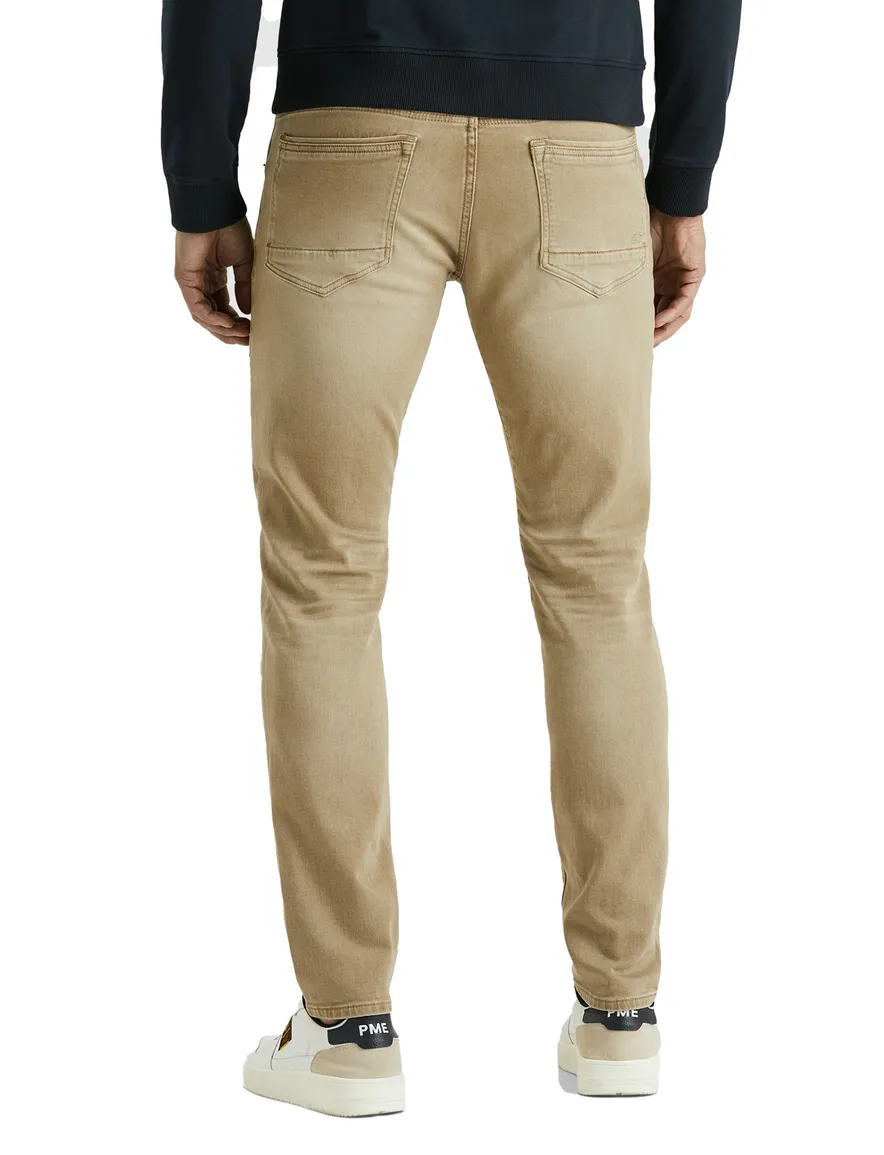PME jeans beige effen slim fit