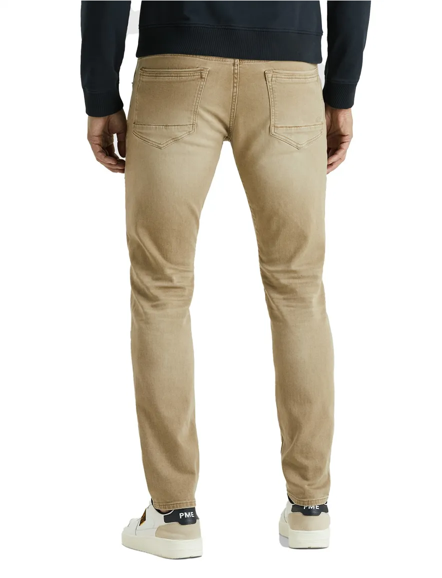 PME jeans beige effen slim fit