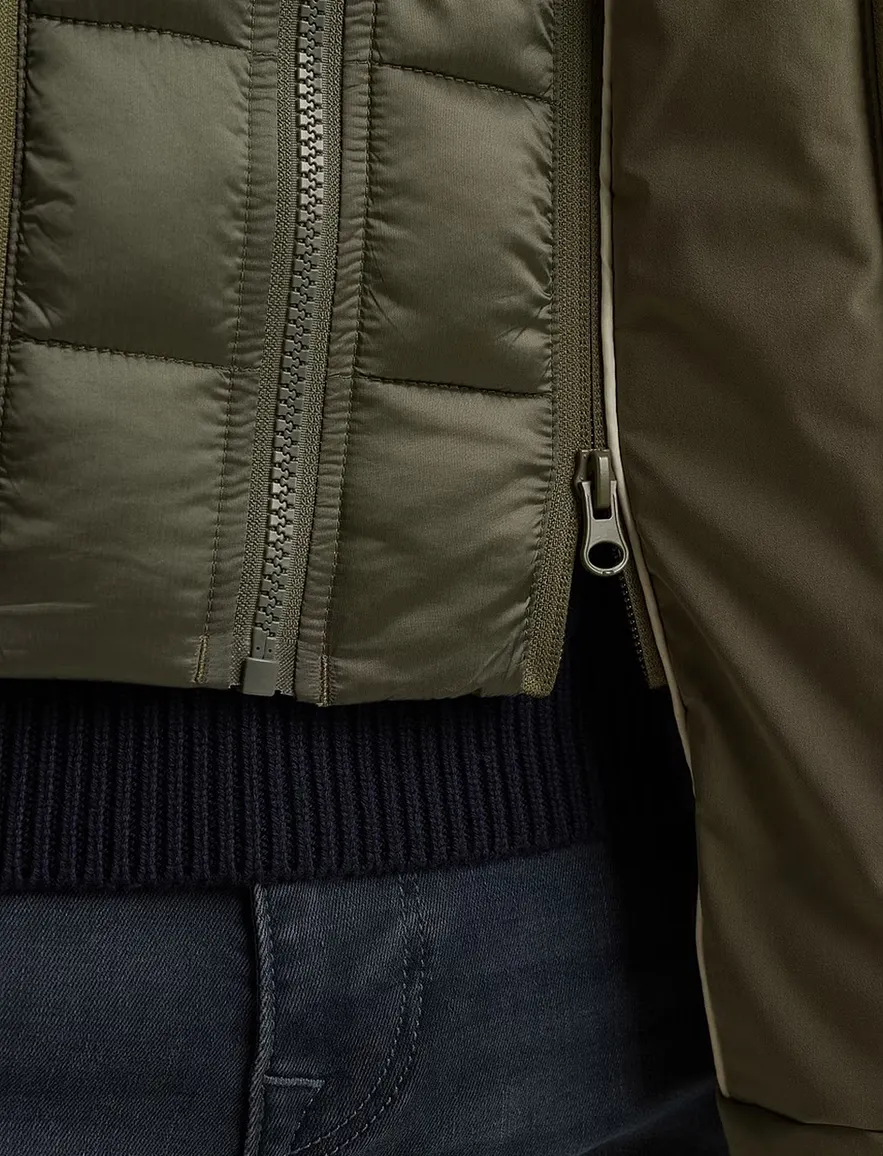 Vanguard jas groen effen polyester