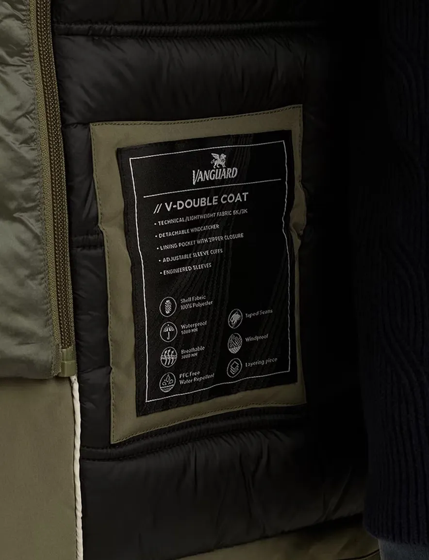 Vanguard jas groen effen polyester