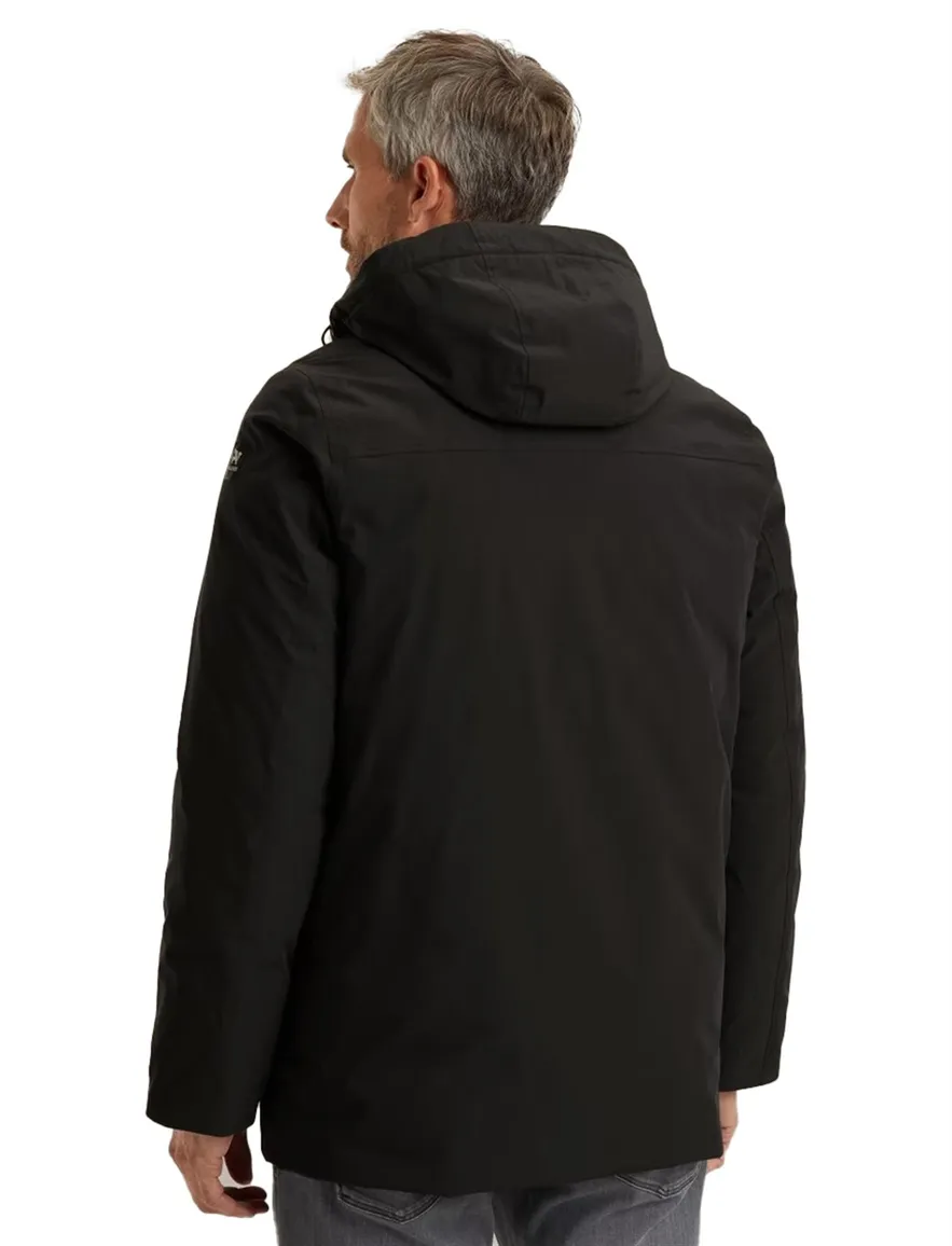 Vanguard parka zwart met capuchon