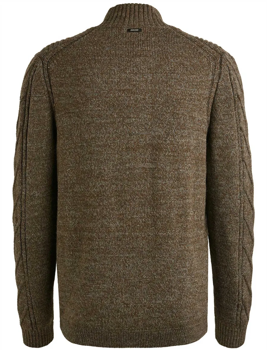 Vanguard half zip trui bruin