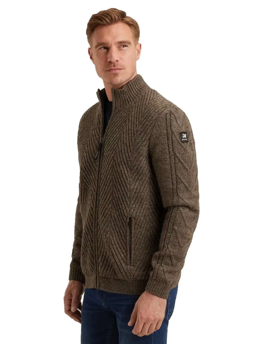 Vanguard bruin gemeleerd sweatvest