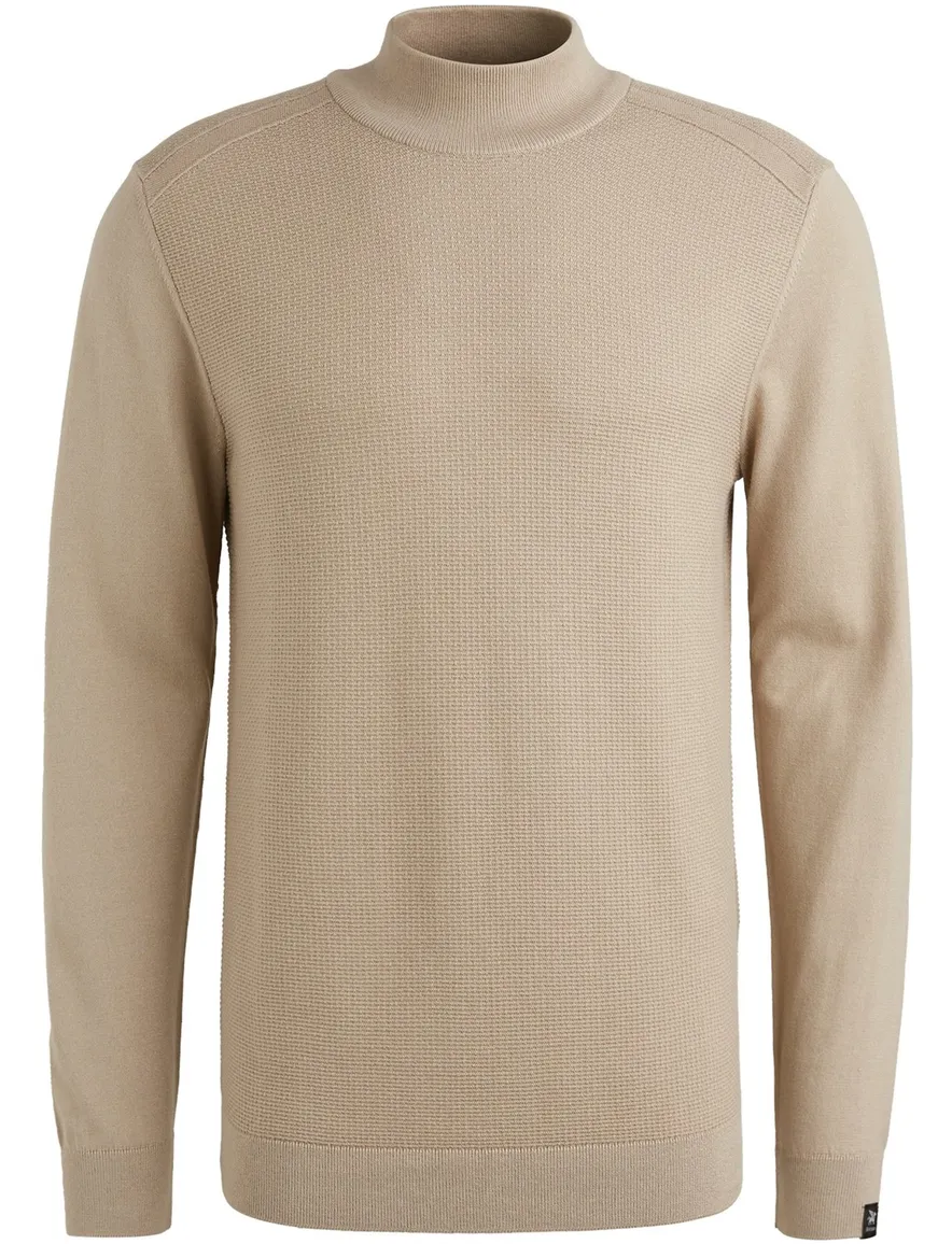 Vanguard trui beige effen katoen