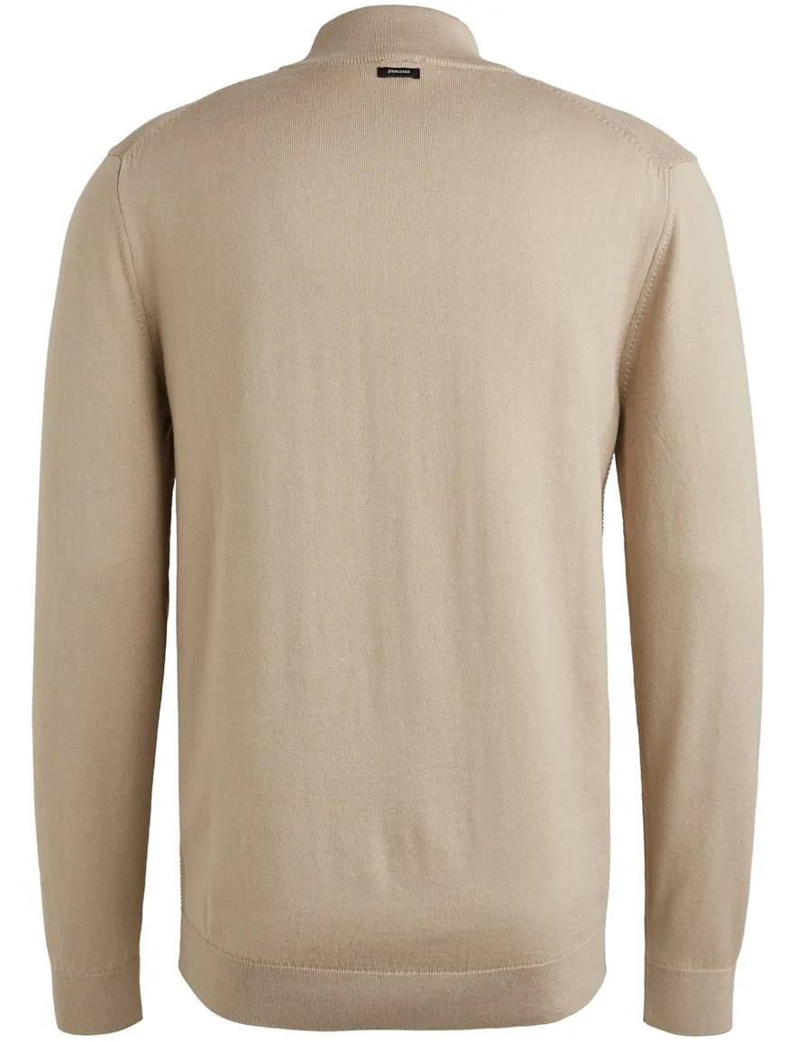 Vanguard trui beige effen katoen