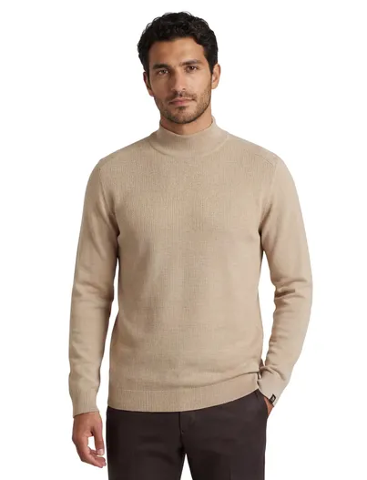 Vanguard Vanguard Trui Beige Turtle neck katoen