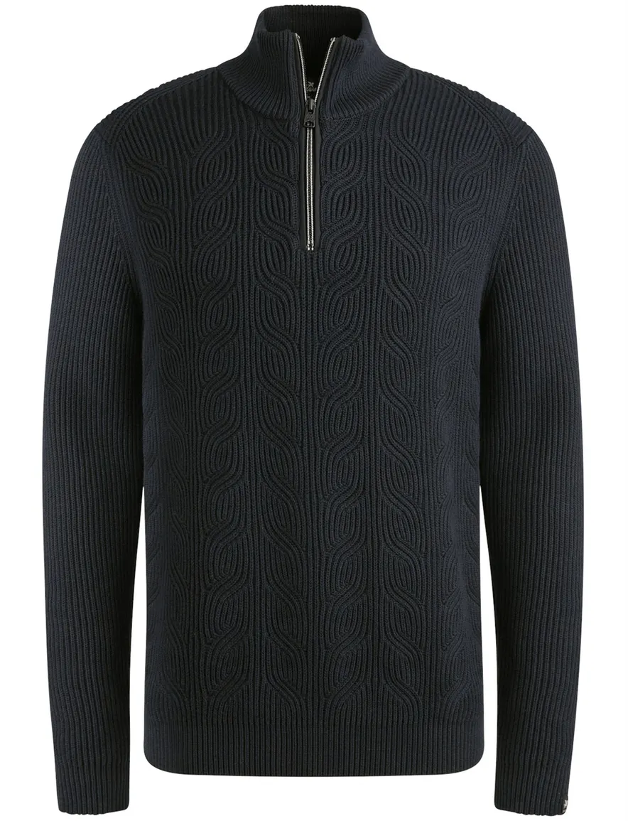 Vanguard half zip trui donkerblauw