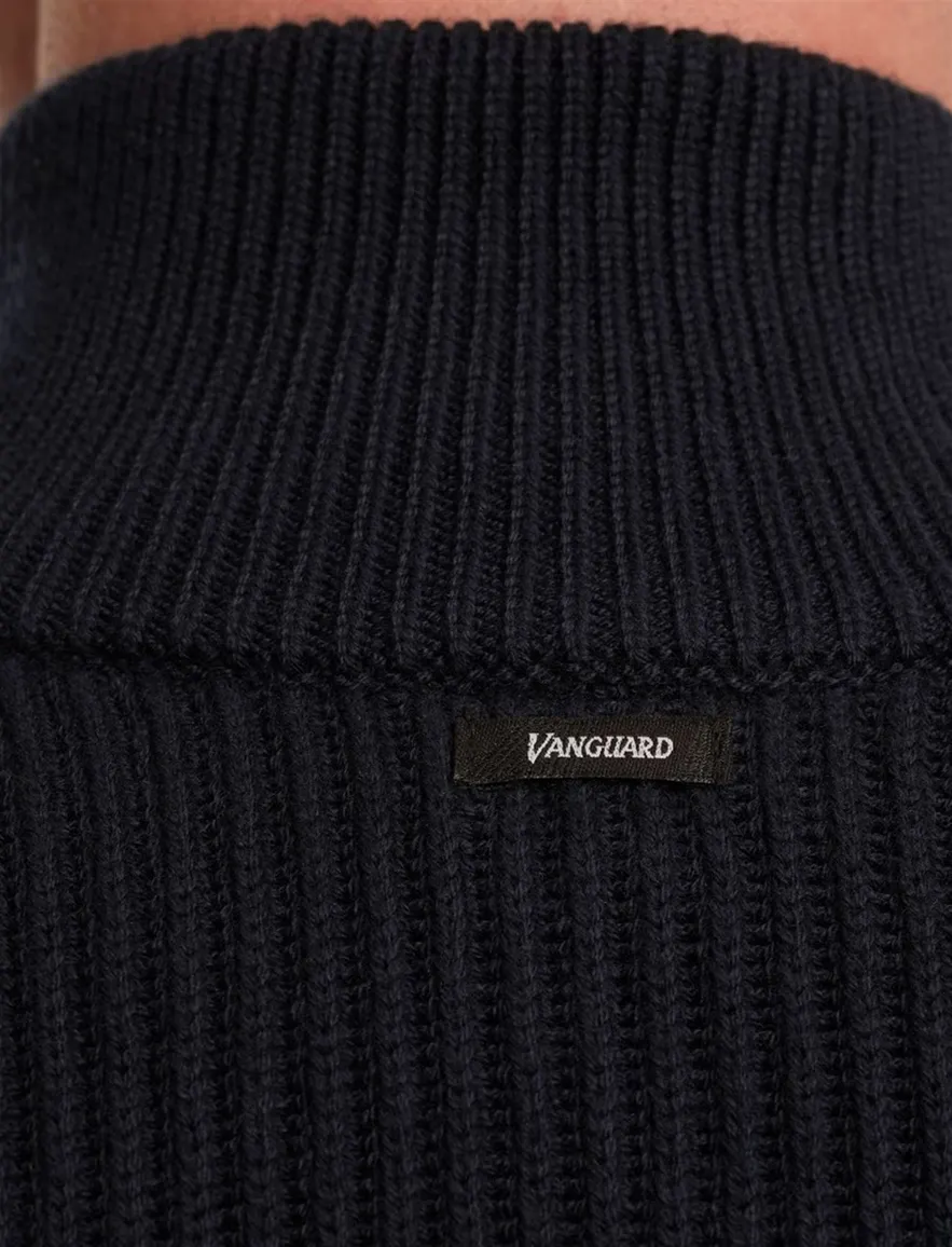 Vanguard half zip trui donkerblauw