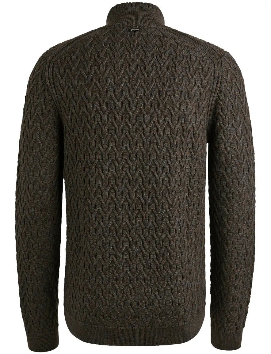 Vanguard Trui Half Zip antraciet gemeleerd