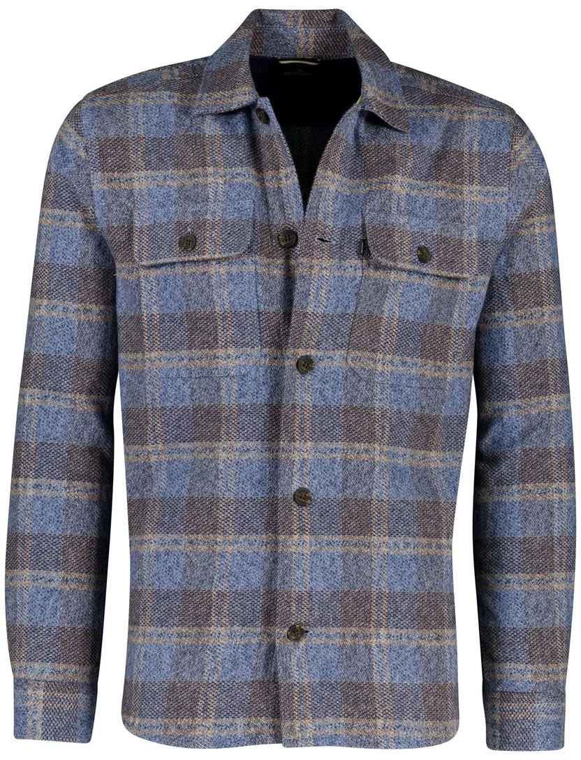Overshirt Vanguard blauw geruit