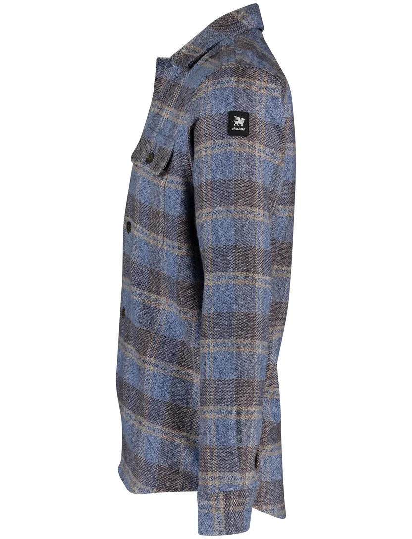 Overshirt Vanguard blauw geruit