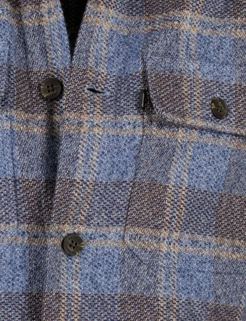 Overshirt Vanguard blauw geruit