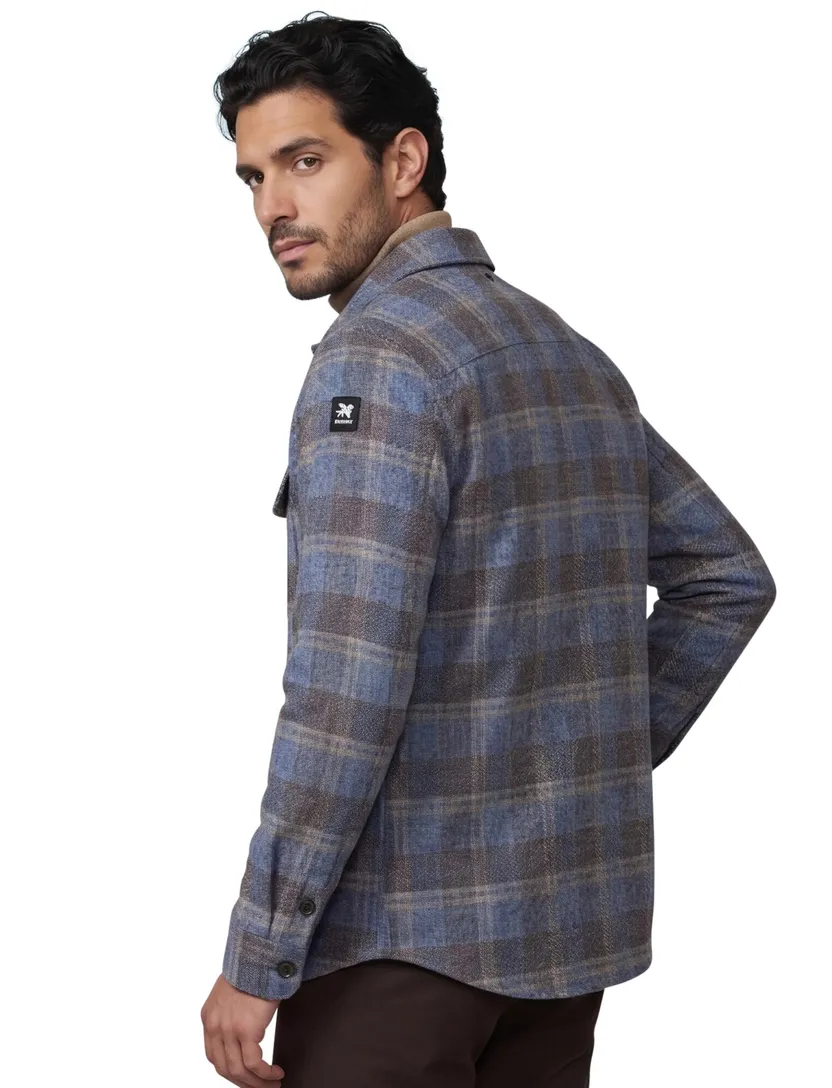 Overshirt Vanguard blauw geruit