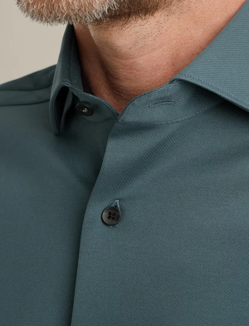 Overhemd Vanguard Blauw zwarte knopen