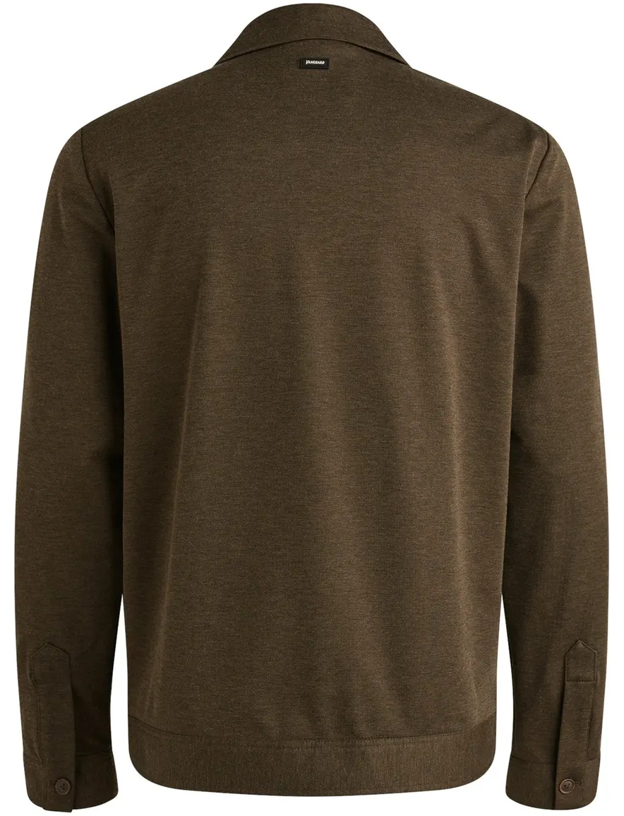 Vanguard Overshirt Bruin dubbele borstzak gemeleerd