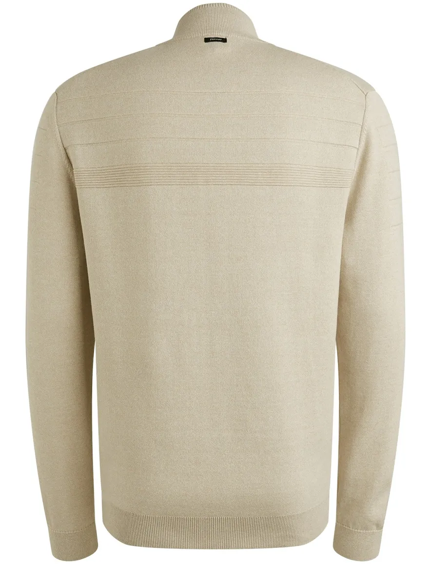 Vanguard Vest Creme gemeleerd zwarte rits