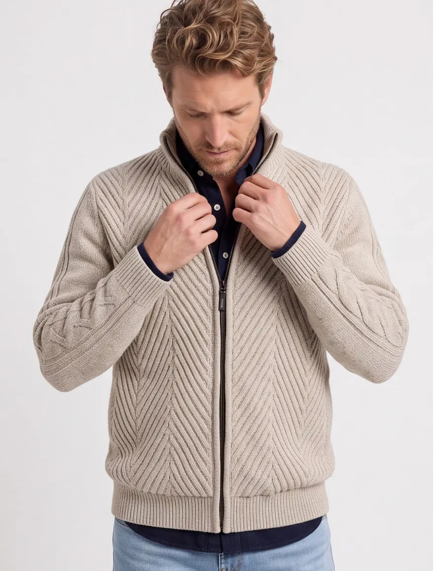 Vanguard vest beige effen