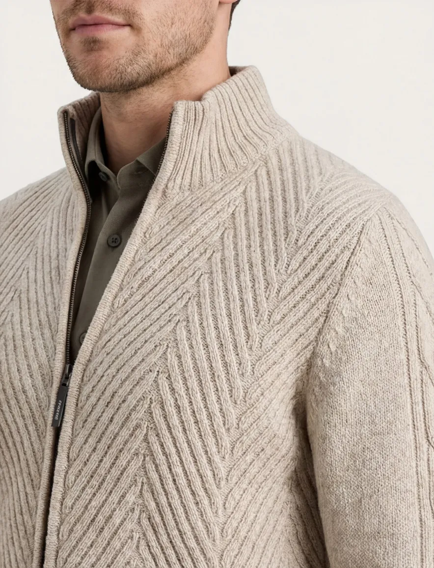 Vanguard vest beige effen