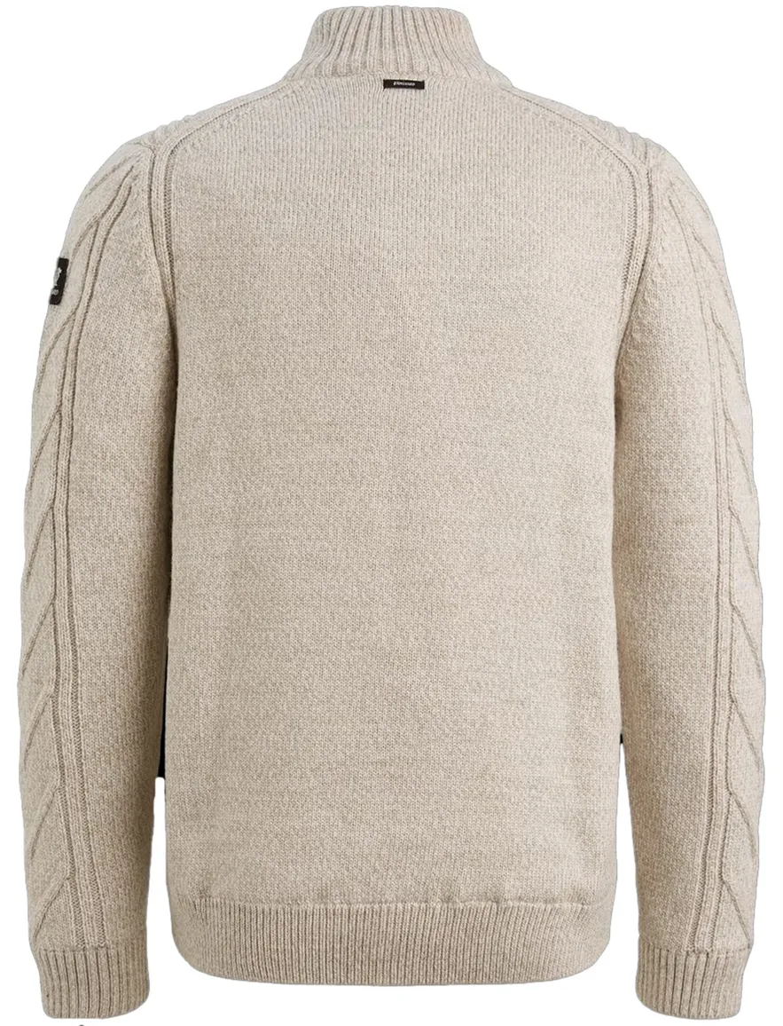 Vanguard beige gemeleerd sweatvest