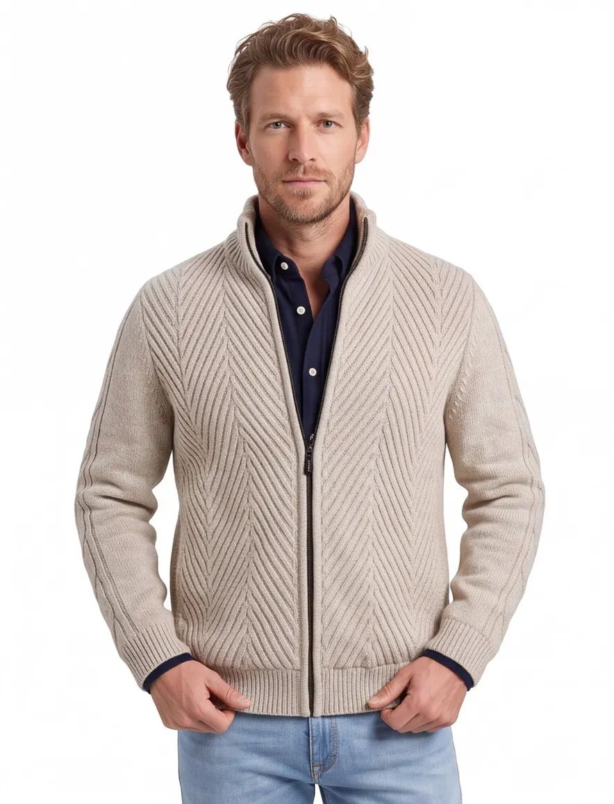 Vanguard vest beige effen