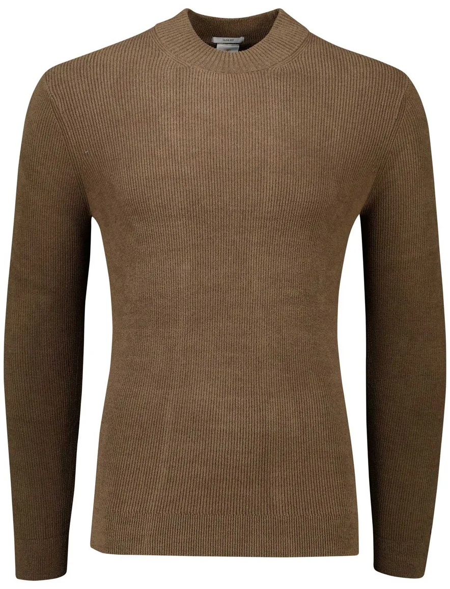 Cast Iron Slim Fit Trui bruin slim fit
