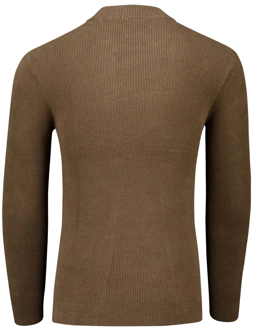 Cast Iron Slim Fit Trui bruin slim fit