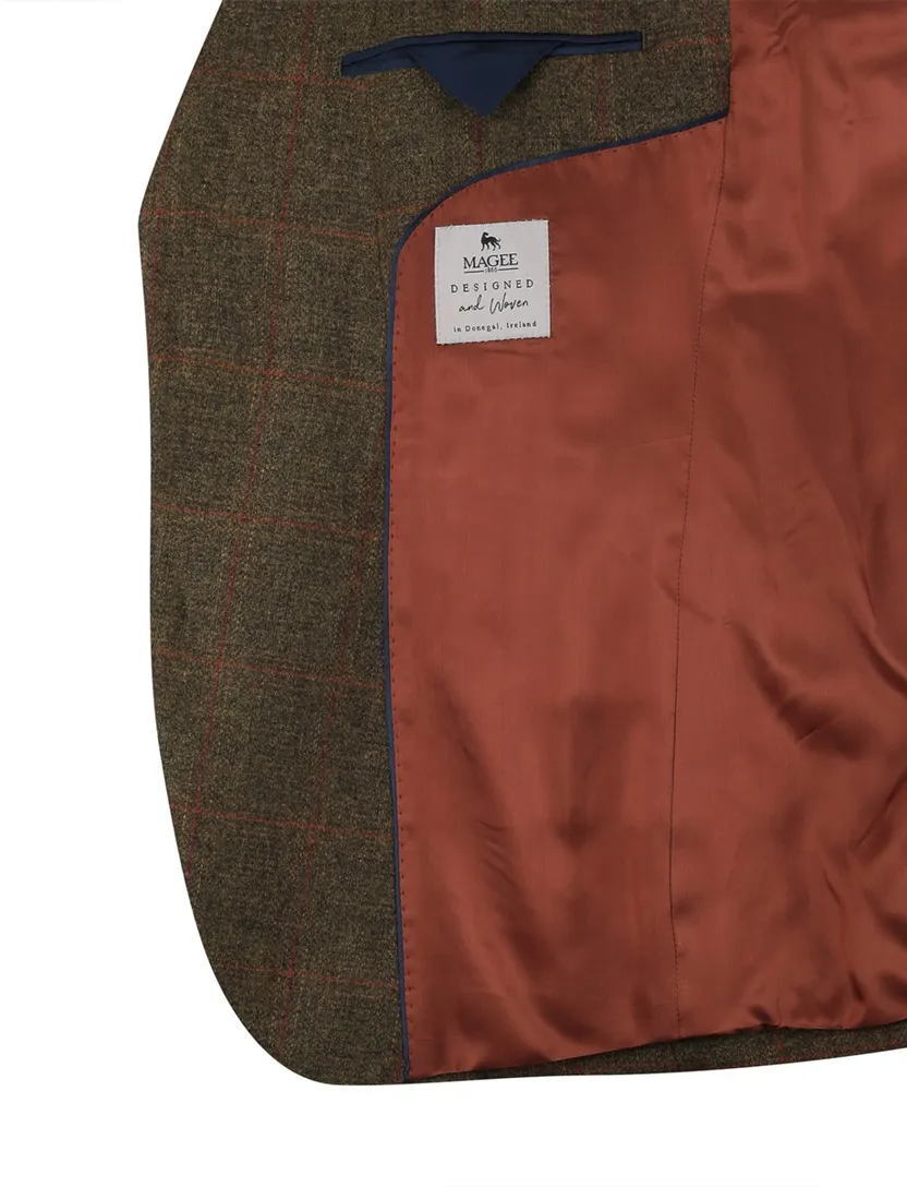 Magee Liffey colbert 100% wol groen