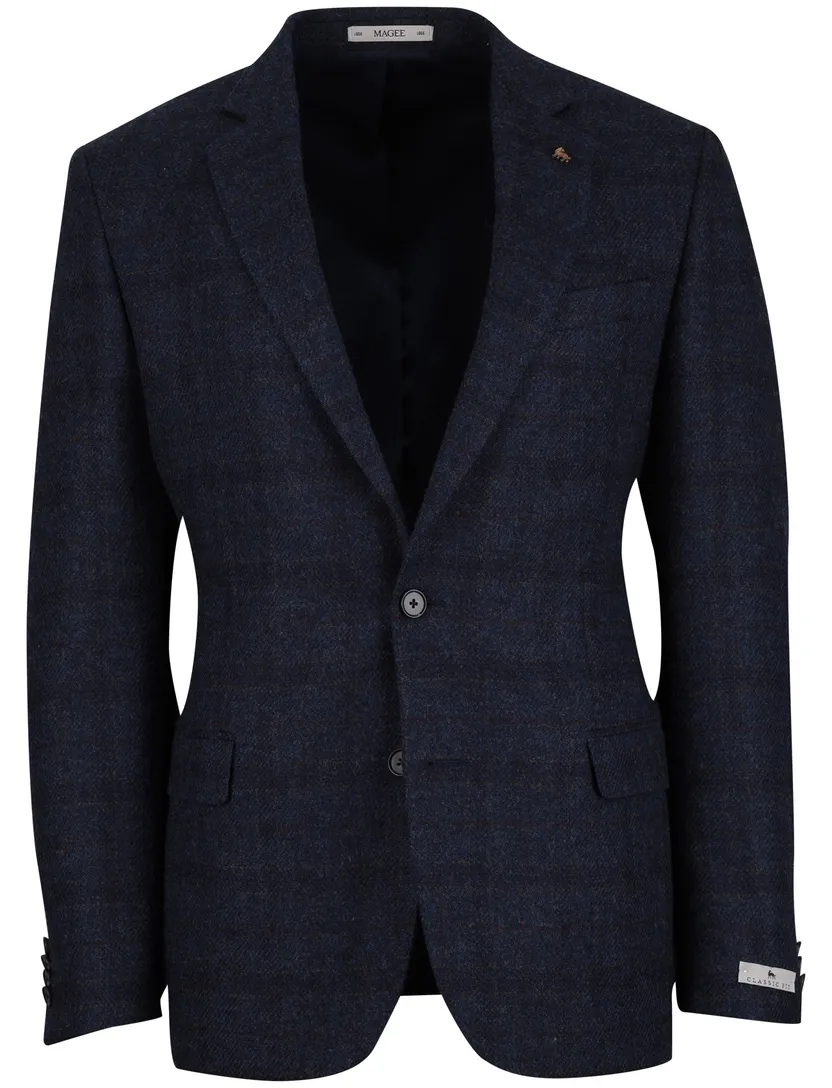 wollen colbert Magee donkerblauw