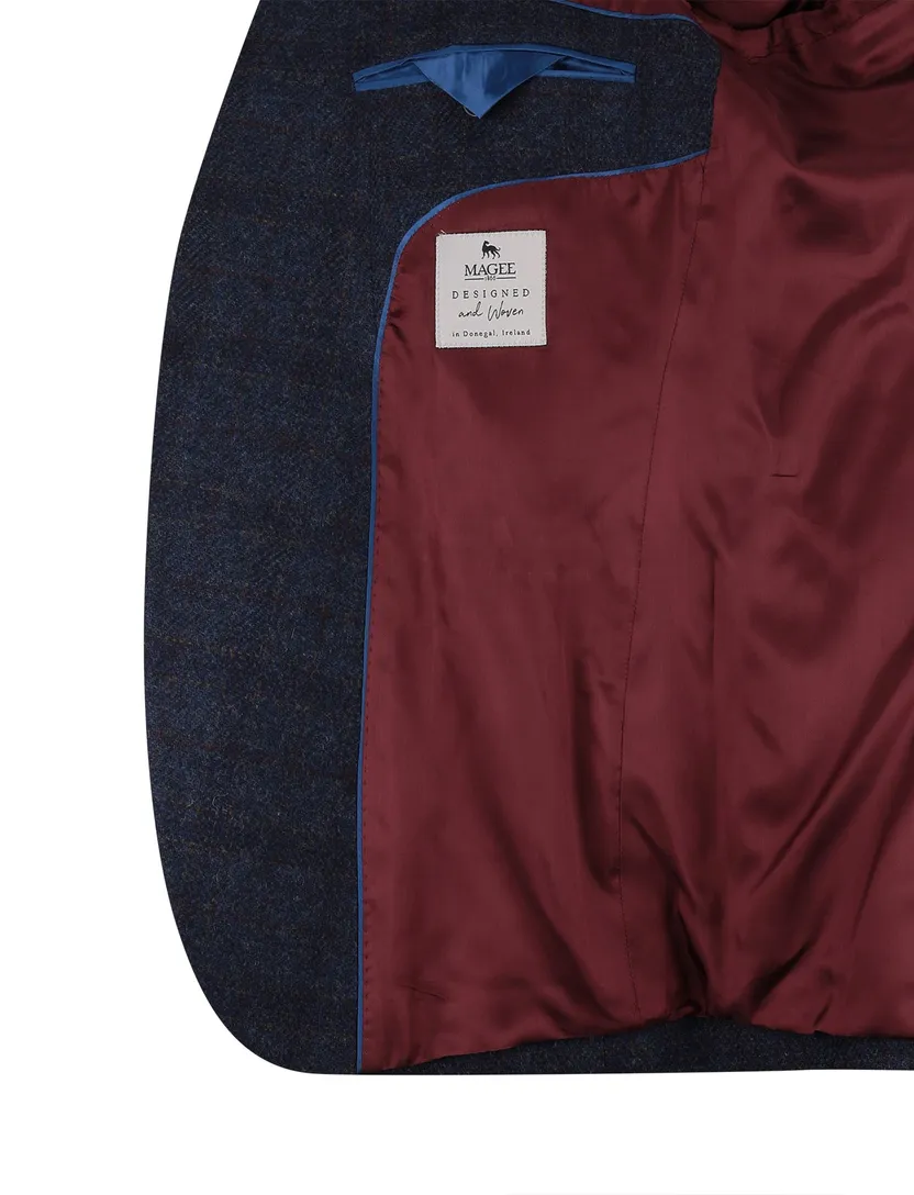 wollen colbert Magee donkerblauw