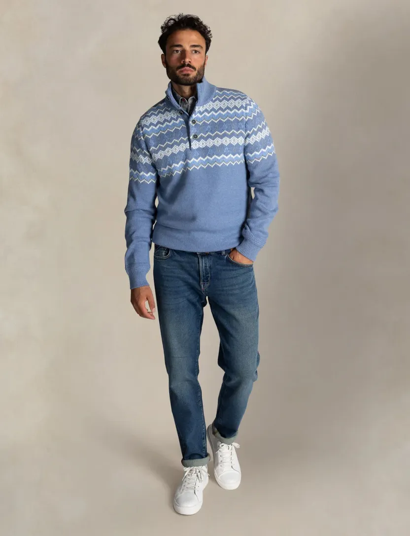 trui New Zealand blauw