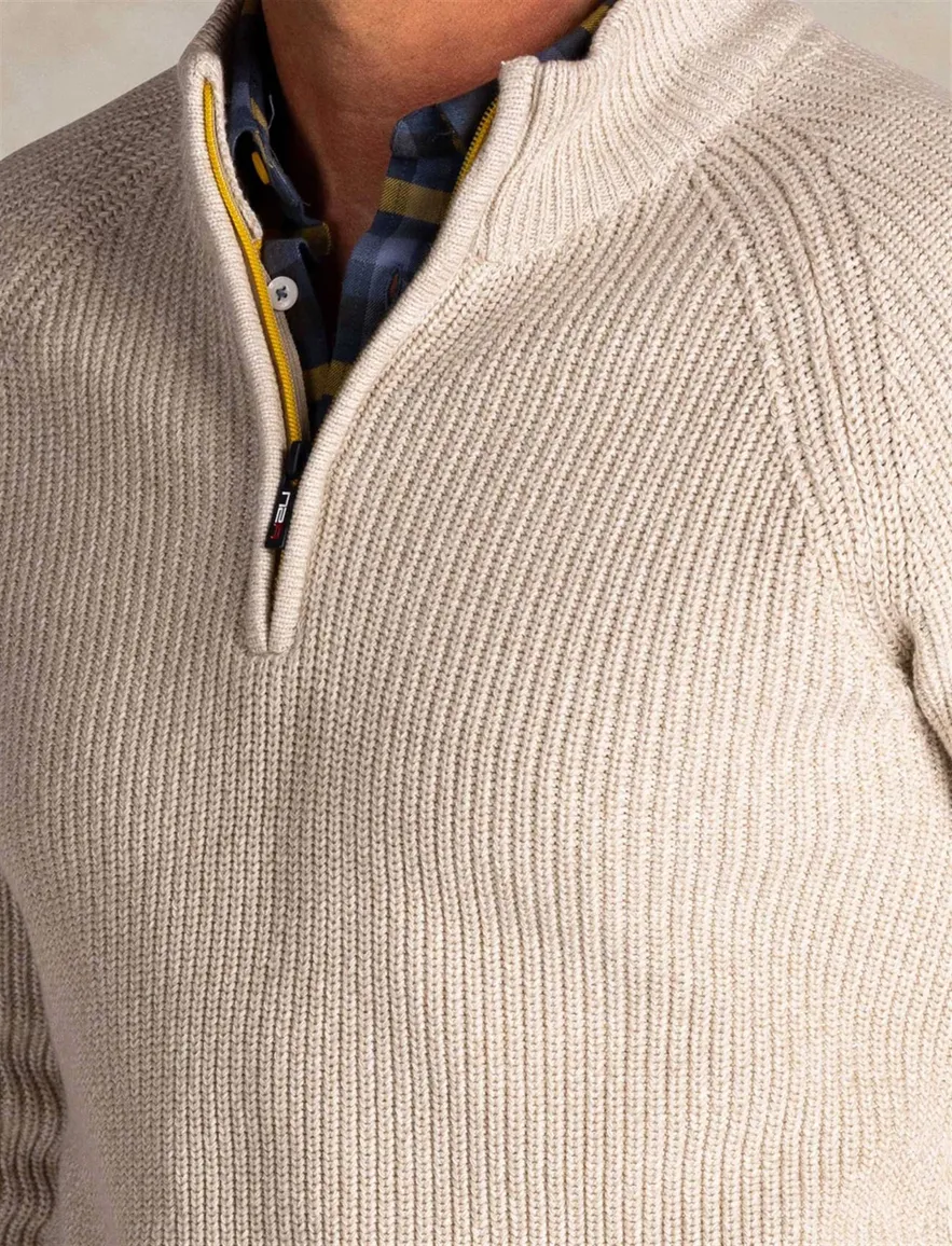 New Zealand trui beige 100% katoen