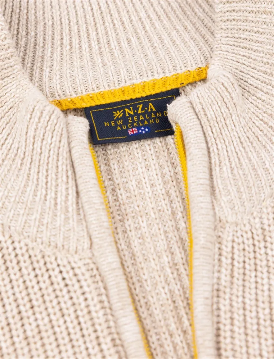 New Zealand trui beige 100% katoen