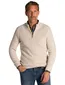trui New Zealand beige half zip