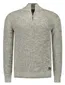 trui New Zealand groen gebreid half zip