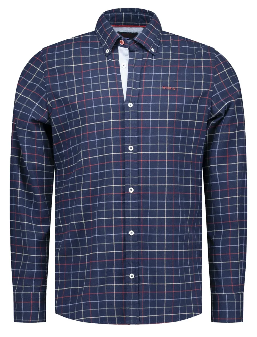 casual overhemd donkerblauw New Zealand