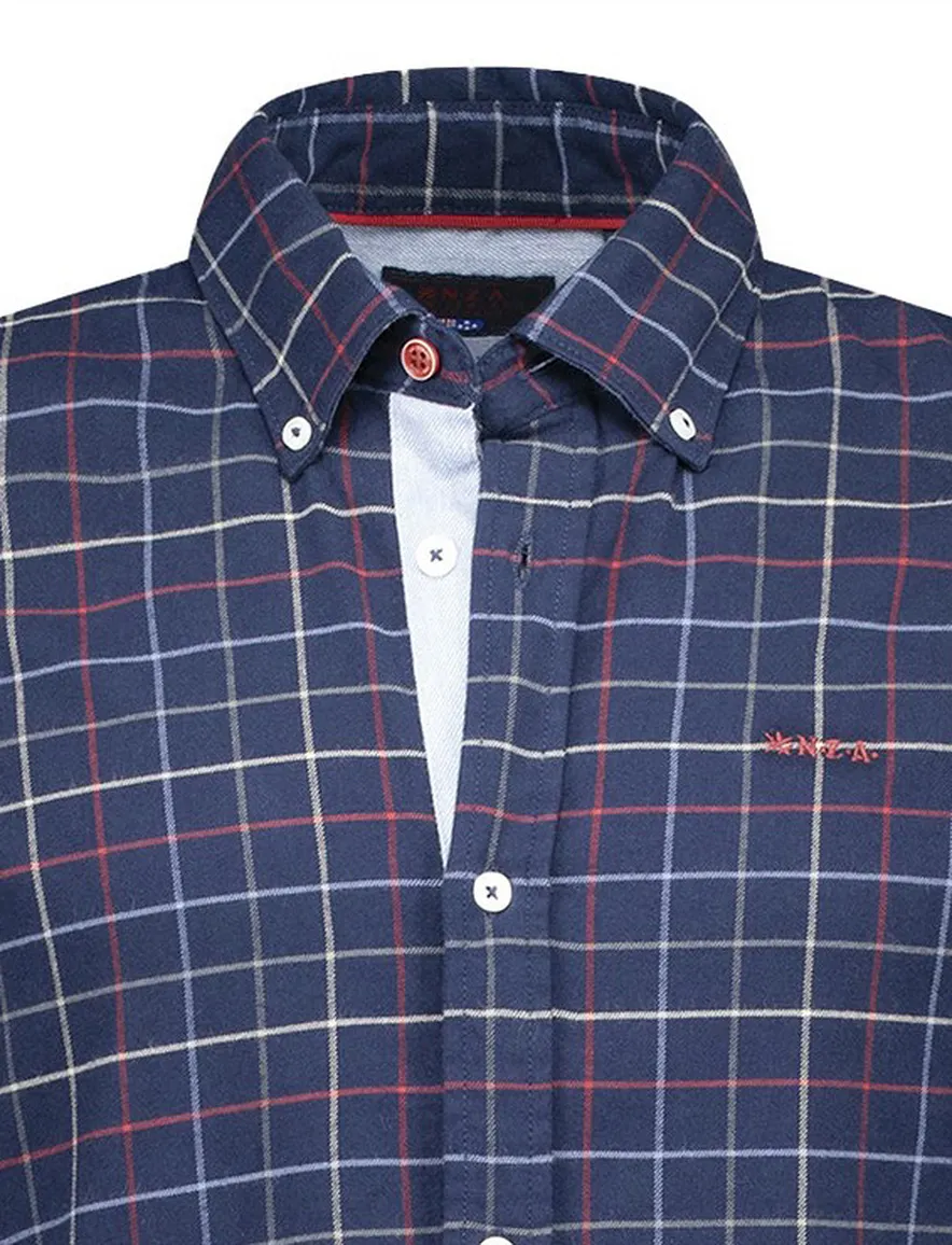 casual overhemd donkerblauw New Zealand