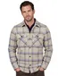 NZA overshirt beige geruit dubbele borstzak