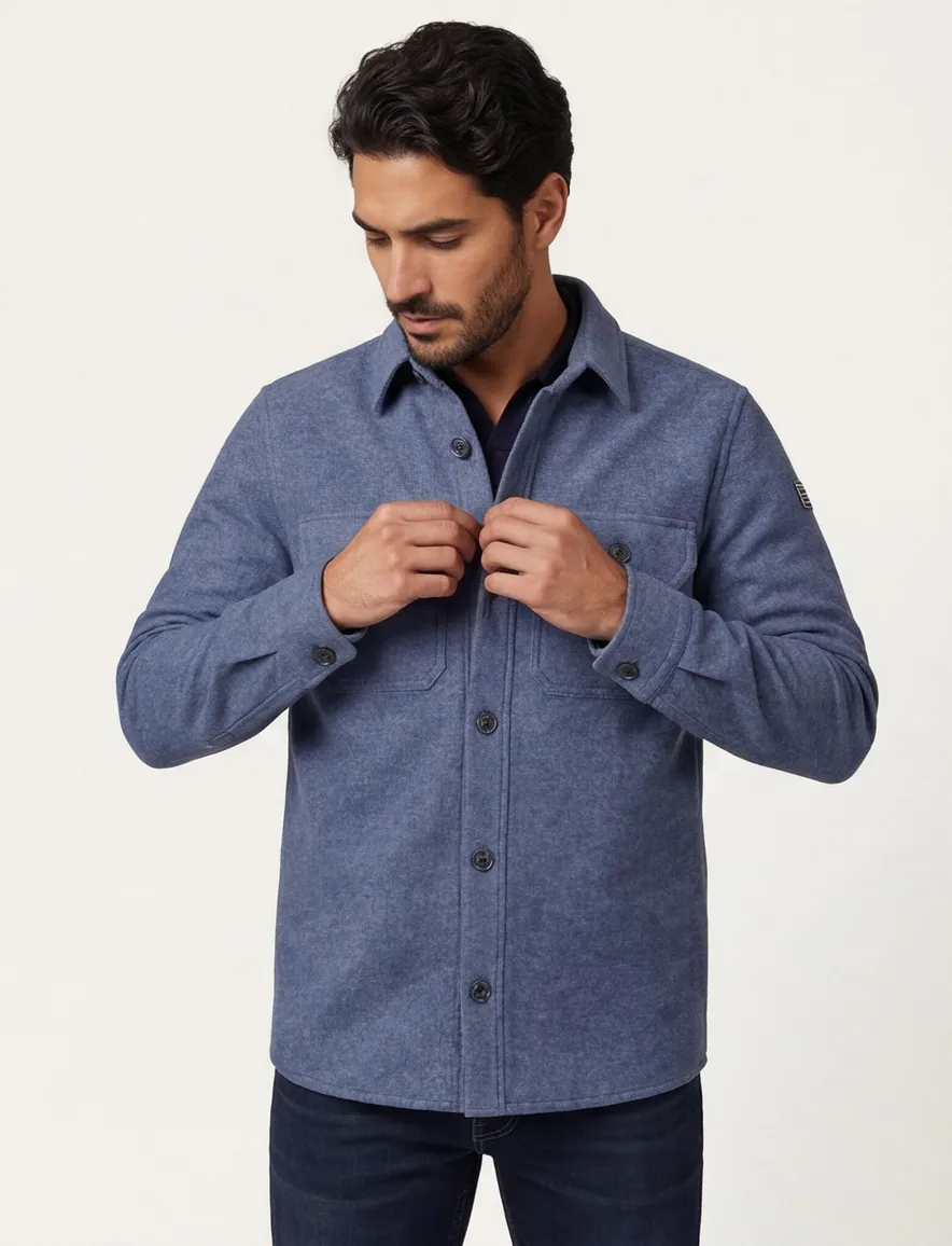 Overshirt blauw New Zealand
