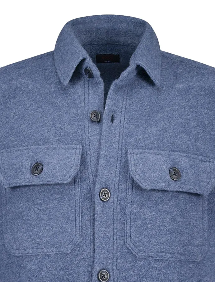 Overshirt blauw New Zealand