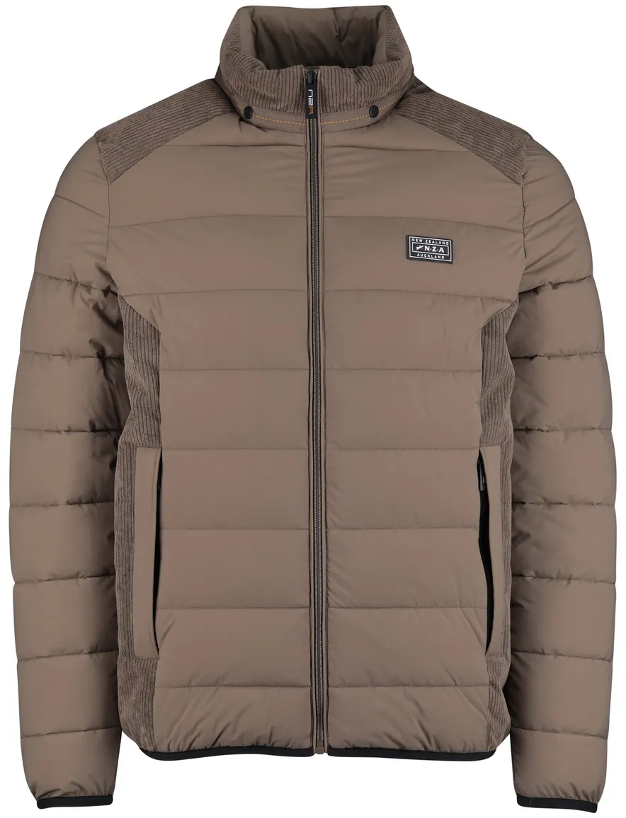 NZA jas gewatteerd bruin polyamide