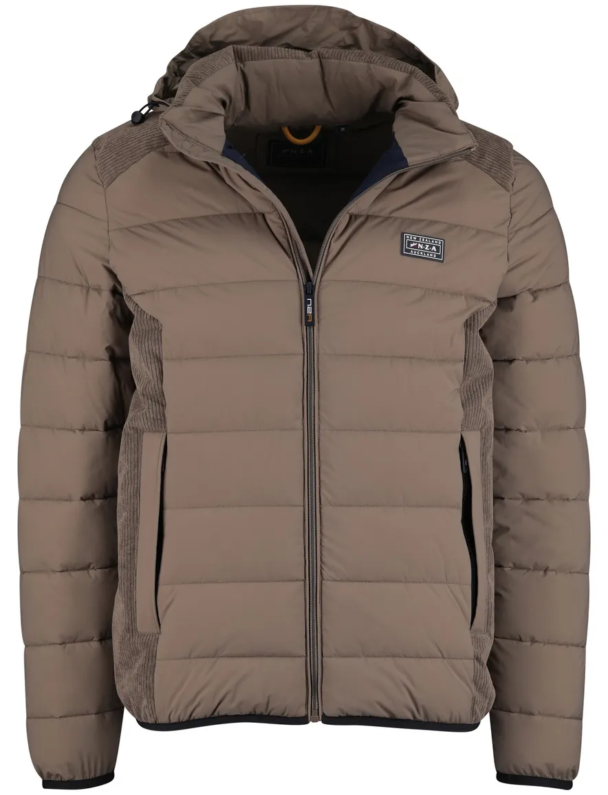 NZA jas gewatteerd bruin polyamide